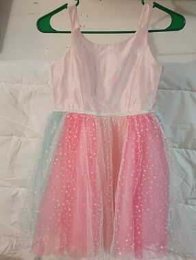 Cat & Jack Pink and Mint Tulle Party Dress